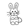Vector sweet rabbit, bunny Happy easters day